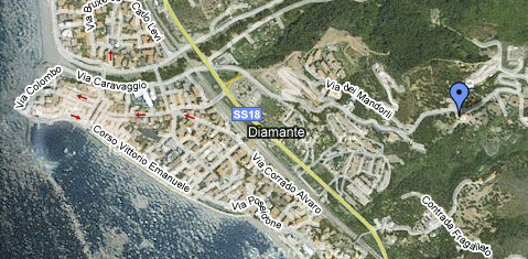 Mappa Diamond Resisence Diamante Cosenza Calabria